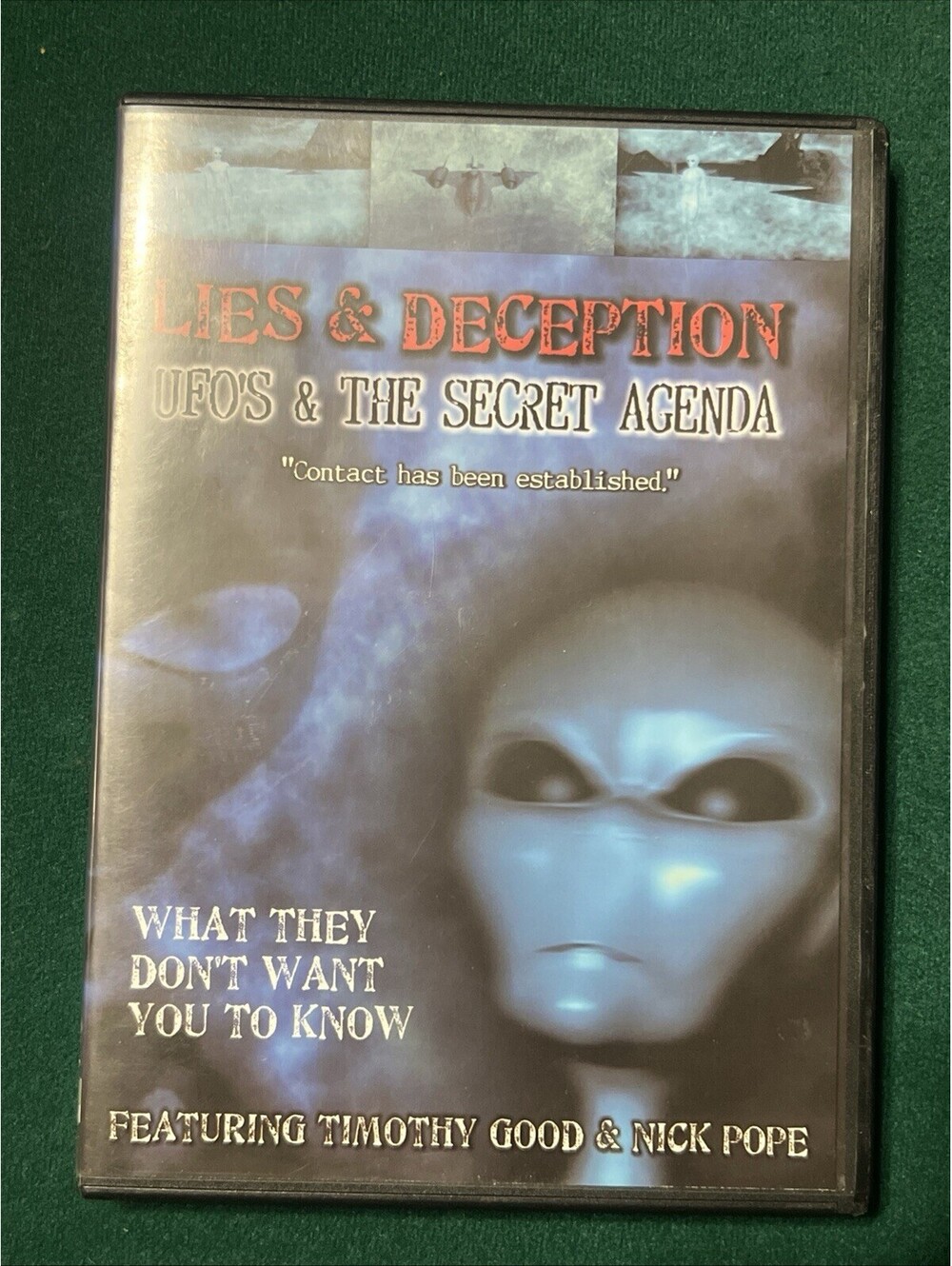 Lies & Deception: UFOs and the Secret Agenda DVD Timothy Good, Nick Pope Nice